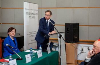 Konferencja naukowa „Prymas Stefan Wyszyński a Niepodległa&quot; – Warszawa, 25 maja 2018. Fot. Marcin Jurkiewicz (IPN)