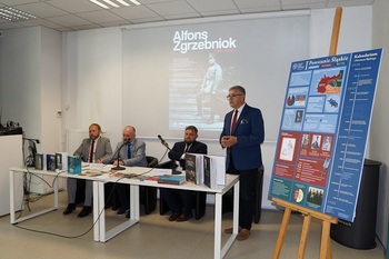 Konferencja prasowa na temat obchodów 100. rocznicy wybuchu I Powstania Śląskiego zorganizowanych przez Oddział IPN w Katowicach.