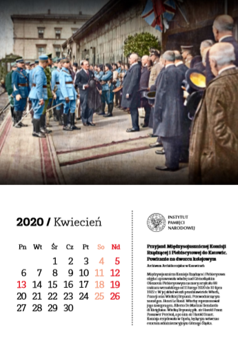Kalendarz „Z myślą o Niepodległej” 2020.