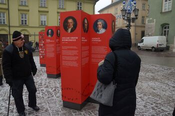 Wystawa „Polski gen wolności” na Małym Rynku w Krakowie