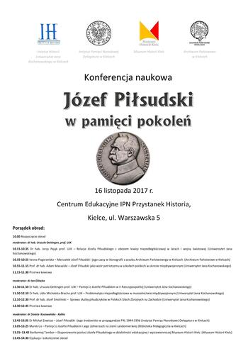 Konferencja naukowa „Józef Piłsudski w pamięci pokoleń”
